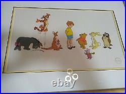 The Walt Disney Co Sericel The Many Adventures Of Winnie The Pooh Characters COA
