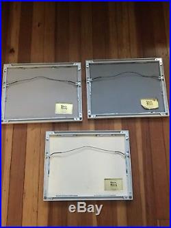 The Walt Disney Company EH Shepard Lot Of 3 Picture Frame Winnie The Pooh Signed