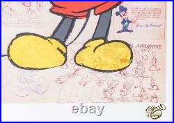 The Walt Disney Company Mickey Mouse 70th Anniversary Mixed media art COA ED7500