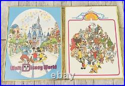 The Walt Disney Company Vintage Framed Posters X2 Main Street/ Splash Mountain