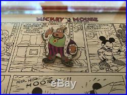 The Walt Disney Gallery Mickey Mouse Comics Framed Pin Set 1938 LE/3600