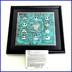 The Walt Disney Gallery THE MANY FACES OF JACK SKELLINGTON Framed Pin Set As Is