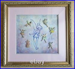The Walt Disney Gallery Tinker Bell A Character History Framed Pin Set