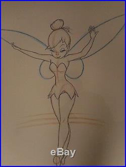 The Walt Disney Gallery Tinker Bell Disney Art print Peter Pan 1953 Preown Frame
