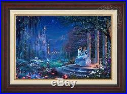 Thomas Kinkade Disney CINDERELLA DANCING IN THE STARLIGHT 24x36 LE G/P Canvas