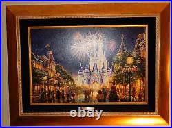 Thomas Kinkade Main Street USA Walt Disney World 18x24 G/P Oil Canvas 56/690
