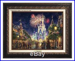 Thomas Kinkade Studios Main Street, U. S. A. Walt Disney WorldClassic-Bronze Frame