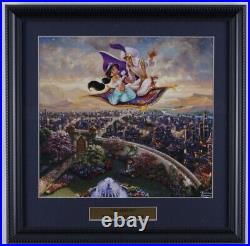 Thomas Kinkade Walt Disney's Aladdin 16x16 Custom Framed Print Display