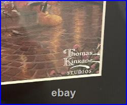 Thomas Kinkade Walt Disney's Minnie Mouse Goes Shopping Custom Framed Print