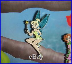 Tinker Bell and Fairies 6 Pin Disney Shopping Framed Set LE Frame Set