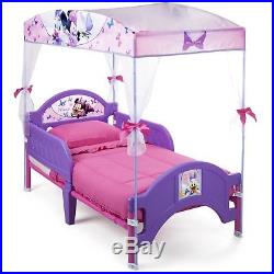 Toddler Bed Frame Girls Boys Kids Bedroom Furniture Canopy Rails Home Children