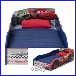Toddler Car Bed Frame Boys Wooded Kids Bedroom Race Furniture Strong Cars A Wood