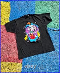 VTG 1987 Who Framed Roger Rabbit Walt Disney Cartoon RARE Graphic Shirt USA XL