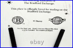 VTG Walt Disney 100 Yr. Anniv 1920 -2000 Bradford Exchange Plates Framed NICE