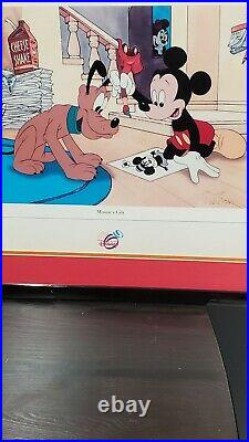 VTG. Walt Disney Animation Art by Minnie's Gift limited edition signed framed