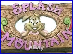 VTG Walt Disney World Splash Mountain Brer Rabbit Bear Fox Picture Frame RARE