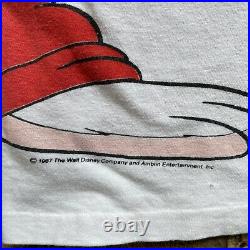 Vintage 1987 80s Walt Disney Who Framed Roger Rabbit Wrap Around Shirt XL