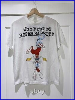 Vintage 1987 Walt Disney Who Framed Roger Rabbit double sided T Shirt Large