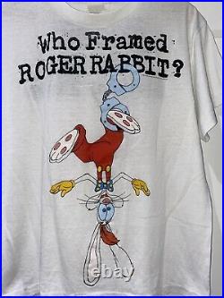 Vintage 1987 Walt Disney Who Framed Roger Rabbit double sided T Shirt Large