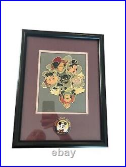 Vintage 1997 Official Disneyana Convention Villains Framed Pin Set Walt Disney