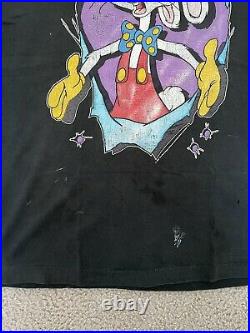 Vintage 80s 1987 Walt Disney Who Framed Roger Rabbit Movie Single Stitch Shirt L