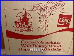 Vintage Coca Cola Salutes Disney 15th Anniversary 60 Pin Framed Set In Box