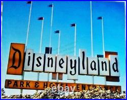 Vintage Color image Disneyland Old Marquee Vintage 1950s image Sign NEW 8x10