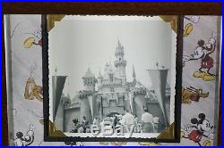 Vintage Disneyland Photo Ticket Coupon Framed Walt Disney Postcard Original Rare