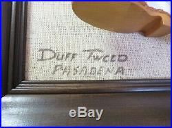 Vintage Duff Tweed Wood Carved Sailor Figure Walt Disney Artist Original Signed