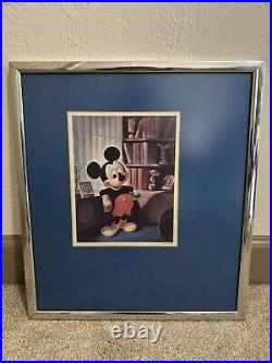 Vintage Mickey Mouse Picture Framed Antique
