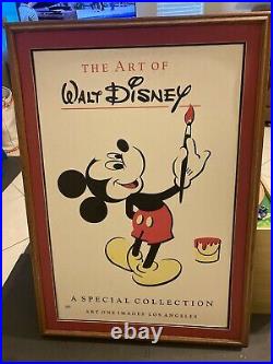 Vintage The Art Of Walt Disney Poster FRAMED