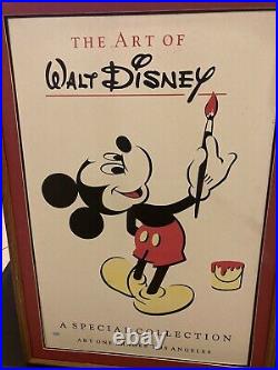 Vintage The Art Of Walt Disney Poster FRAMED