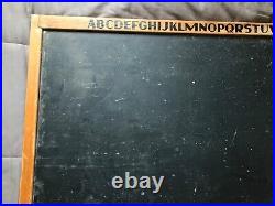 Vintage Walt Disney Chalk Board Mickey Mouse Ludwig Von Drake Wood Frame