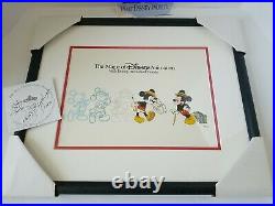 Vintage Walt Disney World Parks Animation Cell In Frame Mickey Mouse 1998
