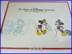 Vintage Walt Disney World Parks Animation Cell In Frame Mickey Mouse 1998