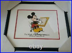 Vintage Walt Disney World Parks Framed Animation Sericel Mickey Mouse 1998