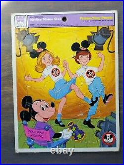 Vintage Walt Disney's Mickey Mouse Club Whitman Frame Tray Puzzle