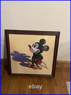 Vintage Wayne Thiebaud (Autographed) Mickey Mouse Framed Hadley House