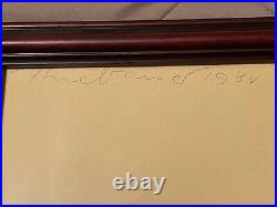 Vintage Wayne Thiebaud (Autographed) Mickey Mouse Framed Hadley House