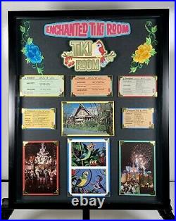 Vintage disneyland Frame Walt Disney Tiki Room tickets A-E postcard