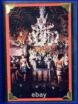 Vintage disneyland Frame Walt Disney Tiki Room tickets A-E postcard