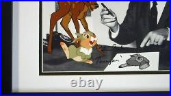 Voice Thumper Hand Signed Bambi 1942 Walt Disney 8x10 New Frame 11x14