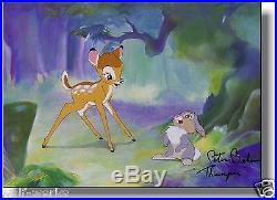 Voice Thumper Hand Signed Bambi 1942 Walt Disney NEW 11x14 print Framed