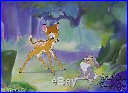 Voice Thumper Hand Signed Bambi 1942 Walt Disney NEW 11x14 print Framed