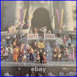 Vtg Orig. 1991 Publicity Castle Photo Framed Walt Disney World 20th Birthday