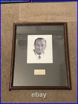 WALT DISNEY Autograph Signed On Paper With Pencil Framed Matted Excellent Rare