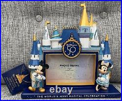 WALT DISNEY WORLD 50th Anniversary Frame Mickey Minnie Mouse NEW IN BOX