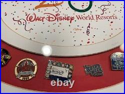 WALT DISNEY WORLD Resort Hotel Logo 2000 DVC LE 100 WDW 22 Framed Pin Set