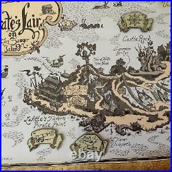 WDI Disney PIRATE'S LAIR Tom Sawyer Island MAP Framed DISNEY PIN SET LE 100