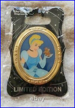 WDI Walt Disney Imagineering Cinderella Princess Portrait Gold Frame Pin LE 250